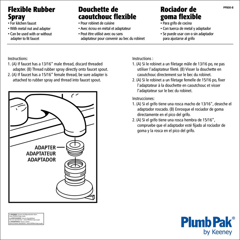 Keeney PP800-8 Screw on Style Swivel Faucet Aerator