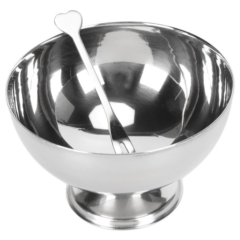 4Pcs Stainless Steel Dessert Bowl Multi Functional Drop Resistant Rustproof