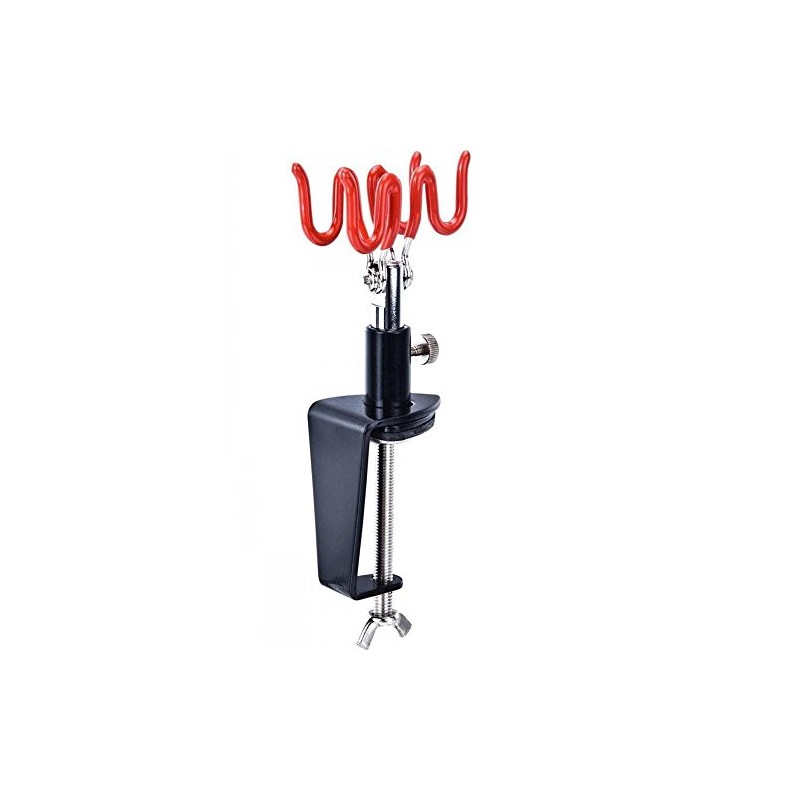 ABEST New 2 Airbrush Holder clamp-on Table Mount Hobby kit