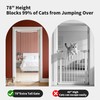 78.74" Extra Tall Cat Gate for Doorway, Wide Adjustable 27.56"-32.28"