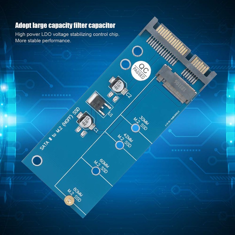 Tarjeta adaptadora NGFF M.2 a SATA, convertidor Elevador SATA M2