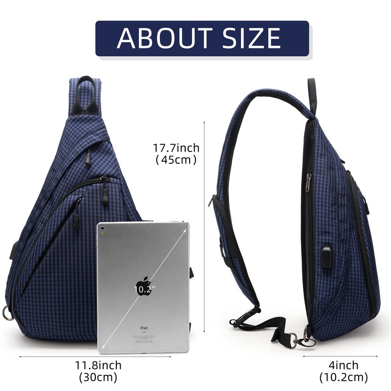 TurnWay Water-Proof Sling Backpack/Crossbody Bag/Shoulder Bag for Travel, Hiking, Cycling,