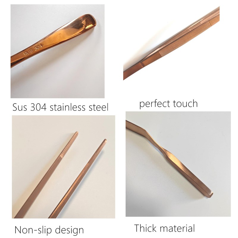 4 Pcs Stainless Steel Kitchen Chef Cooking Tweezers Precision Tongs
