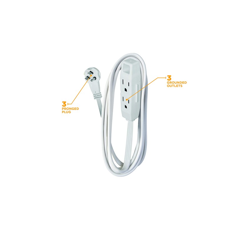 Woods Yard Master Extension Cord - Flexible Power for Patio