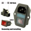 Artrinck Rated 10A 250V AC Power Socket Rocker Switch 3