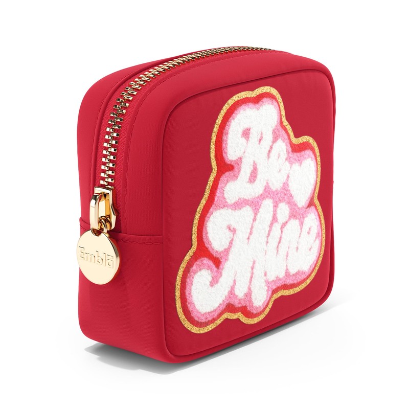 BE MINE Valentine Makeup Bag Travel Cosmetics Pouch and Toiletry