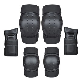 6pcs Rodilleras Coderas Y Muñequeras Protección Para Adulto