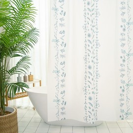 Heimish Bathroom Fabric Waterproof Shower Curtain / 헤이미쉬 욕실 패브릭 방수 샤워커튼