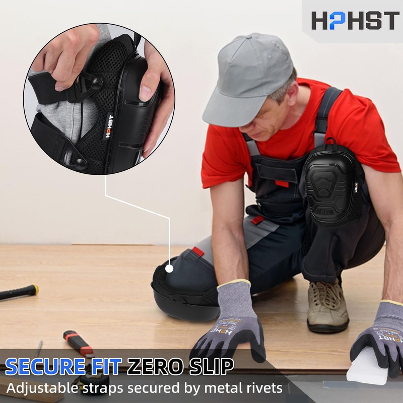HPHST Professional Heavy-Duty Work Knee Pads with Gel & Foam