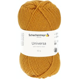 Schachenmayr Universa, 50 g golden yellow hand knitting yarn