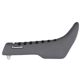 Enjoy Mfg 1989 KAWASAKI KDX 200 gripper seat cover  all GREY w/ BLACK ribs #181 LOGO