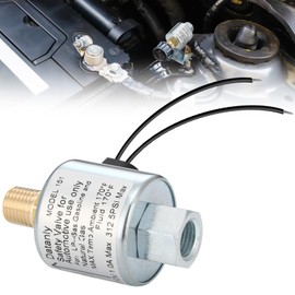 Datanly 12 Volt Solenoid Valve LPG Propane 1/4"NPT 12V 180 Degree Lock off Liquid Vapor Gas Stainless Steel Regulator Adaptor for Water Air Gas Diesel (External Thread)