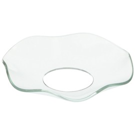 Biedermann & Sons Candle Bobeches, Box of 12, Clear Fluted Glass