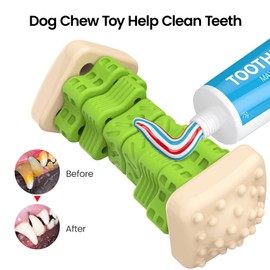 RUXAN Indestructible Dog Toy for Aggressive Chewers, Intelligence Dog Toy with Milk Flavour, Interactive Chew Toy Dog for Small, Medium Dogs