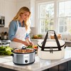 LUXJA Insulated Slow Cooker Bag Compatible with Crock Pot, Beige