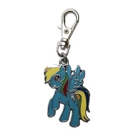 MY LITTLE PONY RAINBOW DASH CHARM FOR PET DOG CAT COLLAR OR ZIPPER PULL PURSE JEWELRY WALLET BACKPACK JACKET HANDBAG ETC