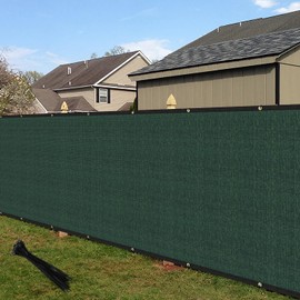 ECOOPTS Privacy Fence Screen Windscreen with Copper Grommets, Fit for Commercial Fence and Residential Garden Outdoor 90% UV Blockage, Cable Zip Ties Included (4'x20', Green)