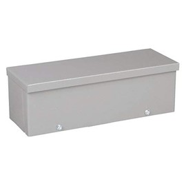 Wiegmann RSCG040412 RSCG-Series NEMA 3R Screw Cover Wiring Trough with Knockouts Carbon Steel, 4" x 4" x 12"