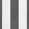 vidaXL Anthracite/White Stripe Awning Valance Replacement Fabric - UV/Water Resistant