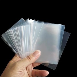 Clear Card Sleeve, 50pcs/pack Transparent Card Protector, Acid-free Inner Sleeve for Mini Photocards, ID & Credit Card Holder - Color: Clear, Size: 64mm*88mm