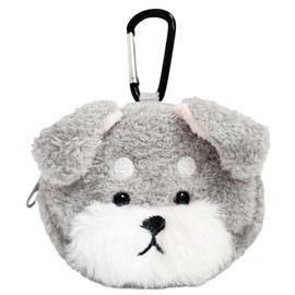 BESTEVER Mini Pouch Dog Animal Pouch Schnauzer, gray