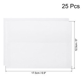 MECCANIXITY 25 Packs Envelopes Vintage Stationery Aged Paper Khaki Envelopes Paper for Letter Writing, Invitations, Wedding-6.9x5 Inch