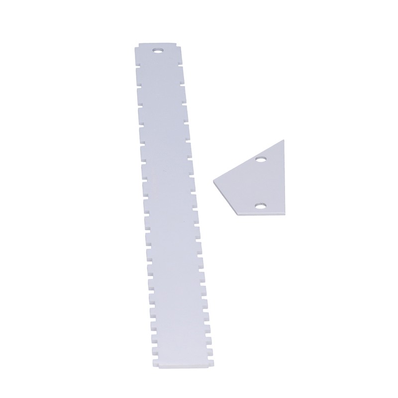 Guitar Measuring Tool Set Silver Aluminum Neck Straight Edge Fret