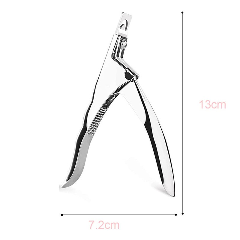 zalati False Nail Clippers Stainless Steel Gel Nail Tips Cutter