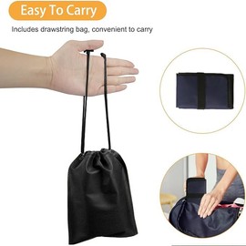 KoovDem Portable Lightweight Mini Waterproof Folding Mat, Sitting Pad for Outdoor Activities, Suitable for Stadiums, Camping, Field Comfort Pad, Gray