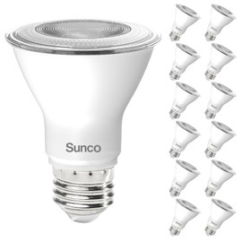 Sunco 12 Pack PAR20 LED Bulbs, Flood Light Bulb Outdoor, 500 LM, 7W (50W Equivalent), 2700K Soft White, E26 Medium Base, Dimmable, Track Lighting for Indoor/Outdoor Use, Wet Rated UL.