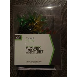 Real Living 20ct Indoor Flower String Lights 7ft Fairy Lights Decorations For Any Occasion