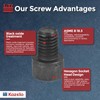 Kozelo Pack of 10 Cylinder Screws with Hexagon Socket -