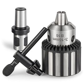 Eumtenr HD Chuck HEAVY DUTY 5/8" (16mm) Magnetic Drill Chuck with 3/4" Weldon Shank Adapter Key Type Chuck Converter Tool for Drill Press (B16)