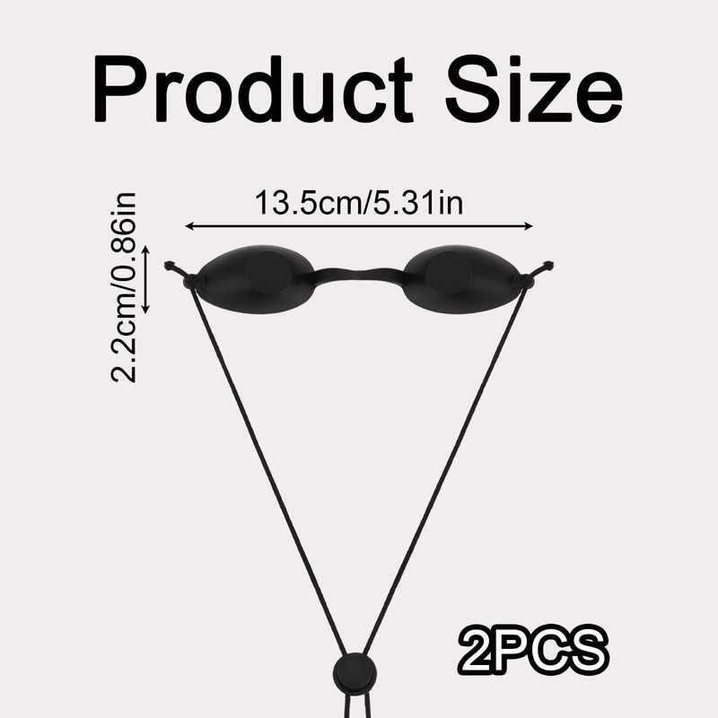 Fukaisu 2 Pairs Tanning Goggles, Tanning Bed Eye Sun Protection