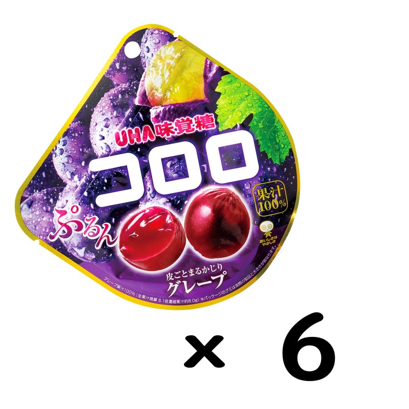 Mikakuto Kororo Grape 1.7 oz (48 g) x 6 Bags