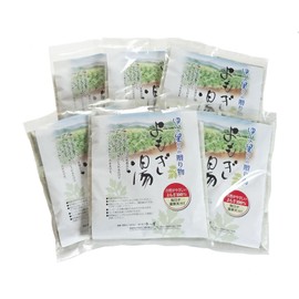 Wormwood Hot Water Bath Pack, Made in Ehime Prefecture, 100% Home-grown Wormwood (6 Bag Set)