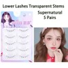 5 Pairs Korean Lower Eyelashes 3D Natural Look Comic Eyelashes