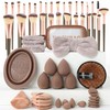 Juego De Brochas De Maquillaje Para Base, Corrector, Sombra De