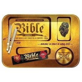 Generic Bible Gold Medium Rolling Tray - 11.25" x 7.5"