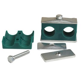 Hydraulic Pipe Clamp 2PCS Plastic Pipe Clamps Twin/Double Standard Metric Tube Hose Clips for 20mm Outer Diameter Pipe