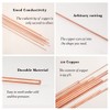 Tynulox 5Pcs 14 Gauge Pure Electrode Copper Round Rod 1.6mm