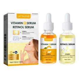 Serum Facial Jaysuing Vitamina C Y Retinol 10ml + 10ml Todo Tipo De Piel Día