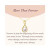 GAVU 14K Gold Plated Infinity Necklace for Women, Pearl Drop