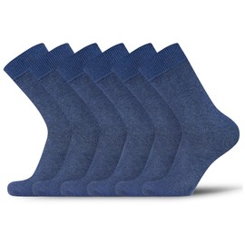 DarkCom Men's Smart Durable Socks 6 or 10 Pairs Cotton Socks