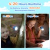 ETENWOLF L1 Rechargeable Flashlight for Kids,LED Flashlight with Fun DIY