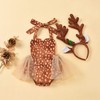Newborn Christmas Outfit Baby Girl Baby Deer Costume Tutu Romper