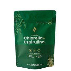 Cápsulas Chlorella y Espirulina, 120 Cápsulas, Ingredientes Naturales de Calidad Premium, Chlorella Pared Rota, Videm Superfoods                      
