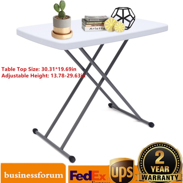 Unbranded Portable Indoor Outdoor Folding Table Picnic Adjustable Height Camping