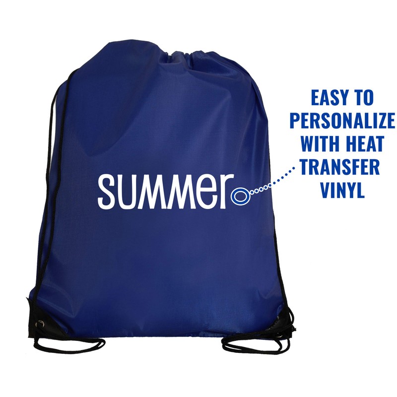 Threadart Mochila con cordón de 10 piezas, Azul, Large