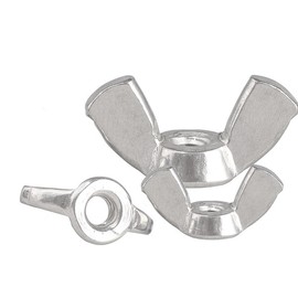 M12 Wing Nuts,304 Stainless Steel Wing Nuts Fasteners Parts Butterfly Nut,Hand Twist Secure Fasteners,2Pcs